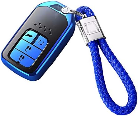 Lieyliso Honda Key Fob Cover Full Protection Key Fob Case with Key Chain Compatible Remote Control Smart Accord CIVIC JADE CRIDER XRV AVANCIER CRV (Color : Silver, Style : Original)
