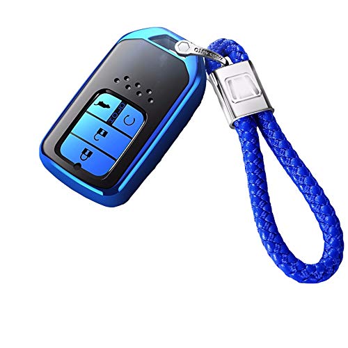 Lieyliso Honda Key Fob Cover Full Protection Key Fob Case with Key Chain Compatible Remote Control Smart Accord CIVIC JADE CRIDER XRV AVANCIER CRV (Color : Silver, Style : Original)