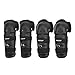 Produktbild Kbsin212 4Pcs Ellenbogenschutz Knieschoner Set Drop Beständige Motorrad Protektoren Offroad Ellenbogen Und Knie Schutzausrüstung Schwarz Kneepads