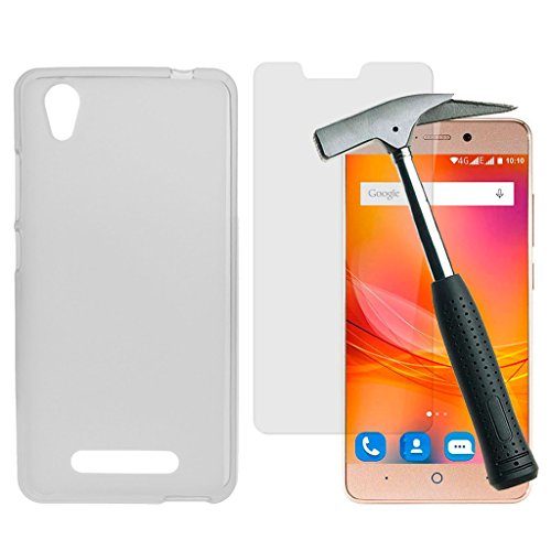 OVIphone Funda Gel TPU Para ZTE BLADE A452   Cristal Templado  Color Translucido   Transparente 
