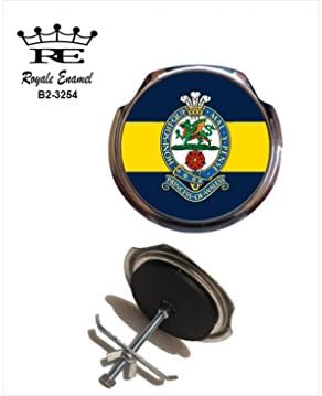 ROYALE ENAMEL ROYALE CAR GRILL BADGE - PRINCESS OF WALES OWN REGIMENT B2. 3254