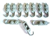 LEGO City - 10x Haken - Abschlepphaken im alten hellgrau Hook old gray - Kran Abschlepp-LKW - 3127 - Lego