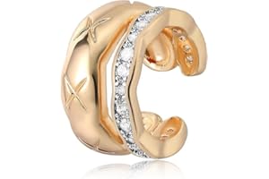 Jenosy Ear Cuff Gold Damen Nicht Piercing Öffnen Wrap