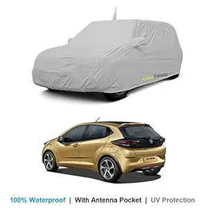 RideoFrenzy 100% Waterproof for Tata Altroz Car Body Cover with Antenna & Mirror Pocket | Extreme Outdoor Protection Against UV Sun Radiation and Dust | Scratch Resistant Fabric for Paint Protection