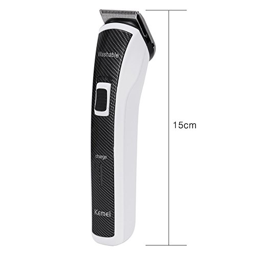 KYG Profi Elektrischer Haarschneider mit Ladestation Haarschneidemaschine Trimmer Hair Clipper Schwarz/Weiß - 2