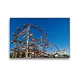  Calvendo Premium Textil-Leinwand 45 cm x 30 cm Quer, Ein Motiv aus Dem Kalender Wiener Wurstelprater - Vergnügungspark und Freizeitparadies  Wandbild, Bild Leinwand, Leinwanddruck Orte Orte