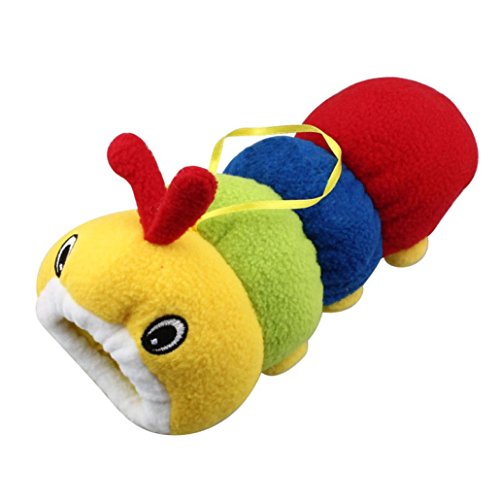Koly Cartoon Baby Cute Milk Bottle Plush Pouch Soft Toy Covers Warm Holders 500ml (Caterpillar)