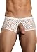 Produktbild Male Power Stretch Lace Crotchless Pantie - Boxershorts in Ausbrenner Technik - white - Größe L/XL