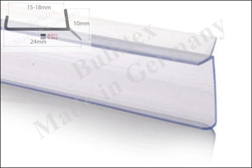 Preisvergleich Produktbild 18mm Bulktex Küchenleiste 1,5m Küchensockel Abdichtungsprofil Sockel Dichtung erneuern Sockeldichtung