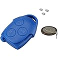 Automobile Locksmith Repair Kit For Ford Transit Connect MK7 3 Button Blue Remote Key Battery VL2330 Switches Shell Case