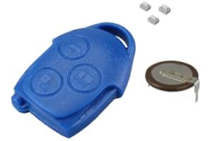 Automobile Locksmith Repair Kit For Ford Transit Connect MK7 3 Button Blue Remote Key Battery VL2330 Switches Shell Case