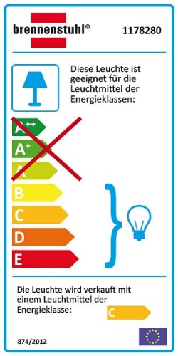 Brennenstuhl Halogenstrahler mit Bewegungsmelder Infrarot / Flutlicht ideal als Baustrahler (Außenstrahler IP44 geprüft, 120 Watt) Farbe: weiß - 2
