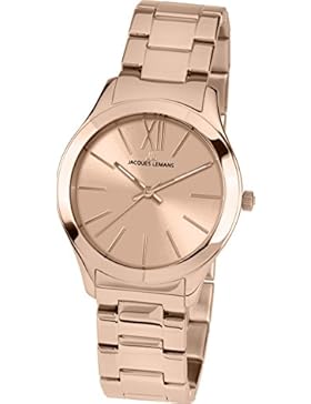 Jacques Lemans Damen-Armbanduhr Rome Analog Quarz Edelstahl beschichtet 1-1840H