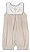 Beige Stripe Baby Boy Pure Cotton Ceremony Bubble Shortie 3-6M