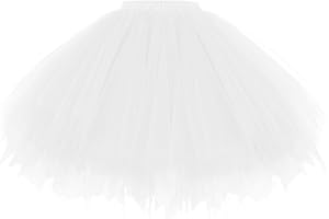 Gardenwed Tutu Damenrock Tüllrock Reifrock 50S Kurz Ballet Tanzkleid tütü Unterrock Rockabilly Petticoat für Karneval Partykleid