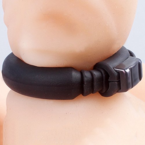 Babysbreath Männer O Form Verzögerung Vibrationsring Prepuce Penis verlängern Stretchy Cock Rings schwarz - 4