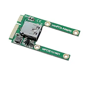 Anself Mini PCI-E to USB2.0 Adapter Card PCI Express Card Support Half Height & Full Size