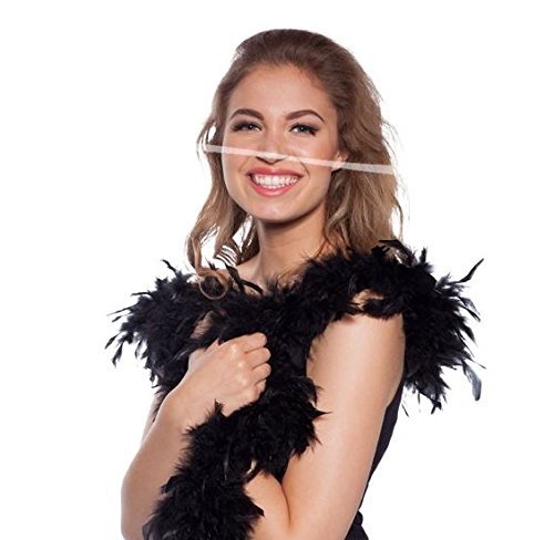 Folat KULTFAKTOR GmbH Federboa schwarz 180cm Einheitsgröße