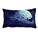 Produktbild fujianshen Santa Claus Moon Night Pillow Cover Case for Couch Sofa Home Decoration 20 x 30