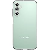 Coverzone Galaxy S23 FE İle Uyumlu Kılıf Transparan GlassElegance TPU Tam Koruma Arka Kapak Şeffaf Renk