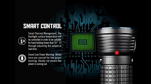 Olight® X7 Marauder 9000 Lumen Taschenlampe mit 3 x Cree XHP70 CW LED – Super hell, Kompakt und Tragbar - 5