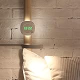 [3 Modi Verfügbar] Von Rückseite der Nachtlampe kann man 3 Modi wählen: ON/AUTO/OFF. Beim AUTO-Modus funktioniert der Bewegungsmelder und leuchtet das Nachtlicht 20 Sekunden, erst wenn man vorbeigeht. Der Schaltabstand beträgt 2 bis 3 Metern. Beim ON-Mudus wird das Nachtlicht lange leuchten. Es kann als Handbeleuchtung benutzt werden