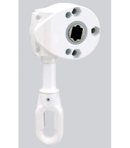 Bracci Per Tenda Da Sole Da Balcone - 50 Cm Bianco - Set Da 2 Con Staffe E Viti Per Ringhiera - In Alluminio - Prodotto In Spagna