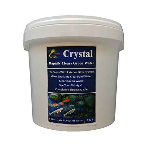 Verde de estanque de agua tratamiento Hydra Crystal 5Kg para aguas cristalinas trata hasta 50.000 L