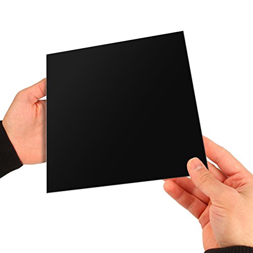 Minadax® professionelle PEI Druckplatte 220 x 220 mm in Schwarz für 3D Druck, 3D-Modelldruck, FDM Druck - 3