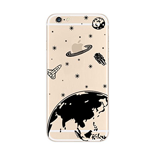 iPhone 6  iPhone 6S Elegante funda - gel de silicona irrompible con la impresi  n de lujo -NOVAGO -Espacio