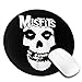 Produktbild FOSHANSH 1-4 Pack Round Mouse Pads Misfits Skull Circular Mouse Pad Mat, Non-Slip Rubber Base Mousepad