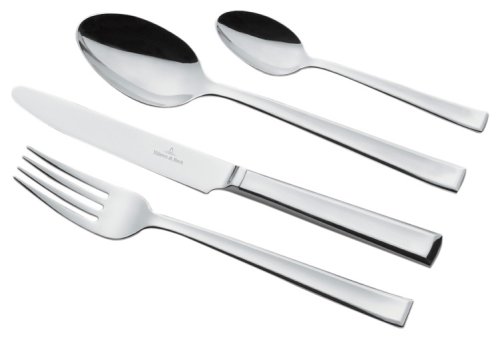 Villeroy & Boch Victor Tafelbesteck/ pflegeleichtes Besteck Set aus poliertem, rostfreiem Edelstahl / geeignet für bis zu 6 Personen / 1 x Set (30-teilig)