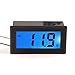Produktbild DROK® DC 3,5-30V LCD Digital Voltmeter 2-Draht 3-stellig Voltage Monitor Voltage Tester Volt-Test-Modul-Panel mit blauer Hintergrundbeleuchtung für Automotive Auto Elektromobile Batterie