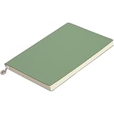 Smyth Classic Flexible Cover Striped Notebook, 14.8x21 cm -Light Green
