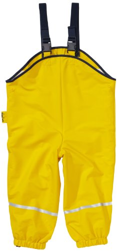 Playshoes Rain Dungarees Textile Lining Easy Fit Boy's Trousers Yellow, 2-3 Years (Manufacturer size :98 cm)