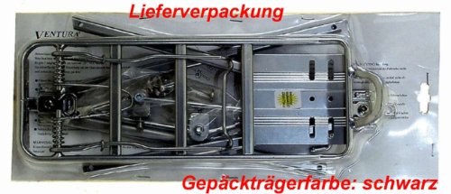 Fahrrad Universal ALU-Gepäckträger für 24″-28″ schwarz bis 25 kg - 2