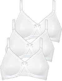 Naturana - Sujetadores in Aros para Mujer 5254 Blanco (Pack de 3)