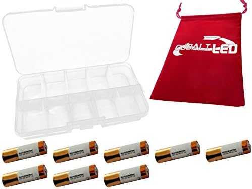 Cobalt Pouch Bundle: AA Batteries Alkaline 1.5 Volt, in protective plastic case. Replaces Battery: AA MN1500 MX1500 LR6 FR6 LR91 EN91 AM3 15A 4006 X91 Mignon (8)