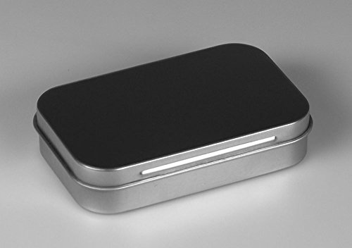 Metalldose silber (94 x 59 x 19 mm)