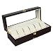 RICHPIKS polished Wood 6 Slots Watch Box glass top - PI 301 RS.1999.00