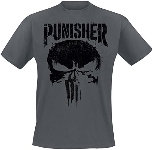 The Punisher Big Skull Men T-Shirt Dark Grey, Regular