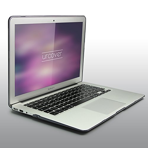 Urcover® Macbook Air 13,3 Zoll Crystal Hard Case | Ultra Slim in Transparent / Schwarz 2 | 360 Grad transparente durchsichtige dünne Komplett Schutzhülle Full Body Hochwertige Laptop Cover Hartschale Tasche Zubehör - 2
