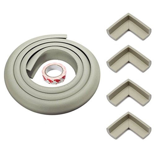 KING DO WAY 2M Baby Children Desk Table Edge Guard Protector Foam Collision Safety Cushion light grey