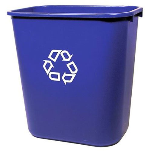Rubbermaid Commercial Products 2956-73-BLU Cubo de Basura, Capacidad de 26.6 L, Azul