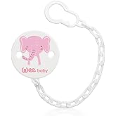 Wee Baby Desenli Emzik Askısı - PEMBE FİL