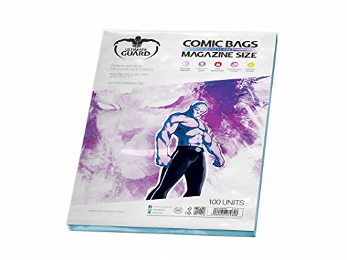 Ultimate Guard UGD020012 - Comic Bags, wiederverschließbar, Magazine Size, 100 Stück