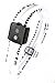 Power Balance Energy® DUAL LOOP Magnetic Germanium Bracelet / Energized (White/White, MEDIUM: 18cm (7.1"))