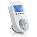 Produktbild CSL - Thermostat digital | Steckerthermostat Steckdosen Thermostat | individuell programmierbar | 2 LCD-Display | blaue Hintergrundbeleuchtung | für Heiz- und Klimageräte