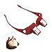 Produktbild Tera® Unisex Relaxbrille Horizontal Faule Brille Liegeradbrille Periskop für Bettlesen Buchlesen Lesen Fernsehen (Rot) (Einfach hinlegen und Buch lesen)