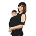 Baby Slings Carrier Natural Cotton Original Baby Wrap | Multiple Positions Soft and Lightweight Sling for Newborn Infants from Birth | Black